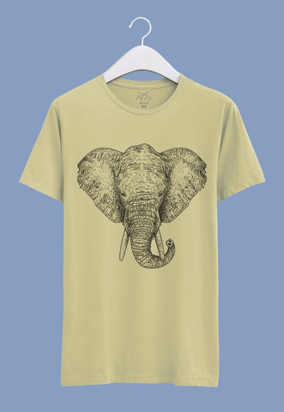 Camiseta Jay Jay Estonada Basica Safari DTG Cor:Areia;Tamanho:M;Genero:Masculino