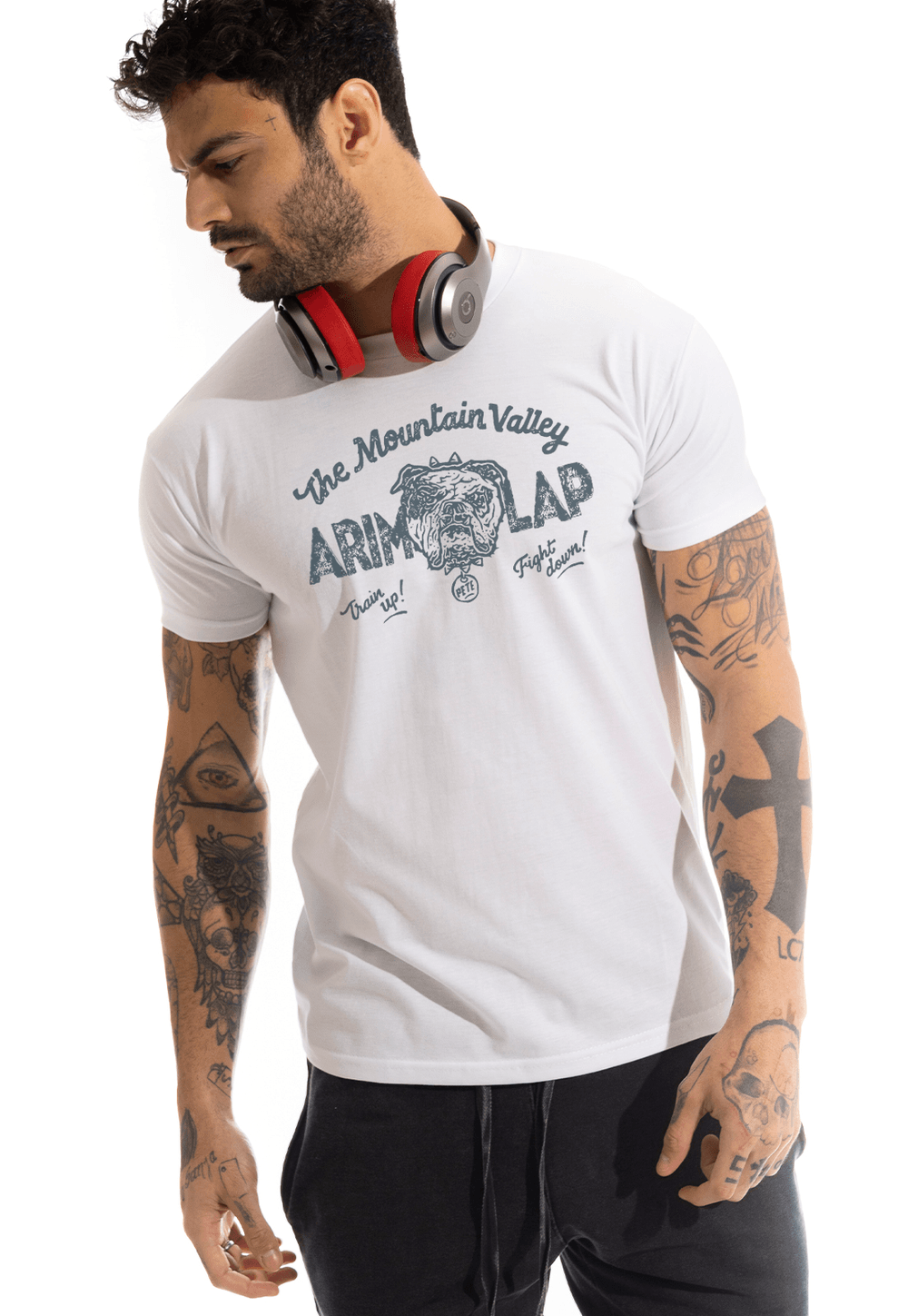 Camiseta Arimlap Bulldog Cor:Branco;Tamanho:P;Genero:Masculino